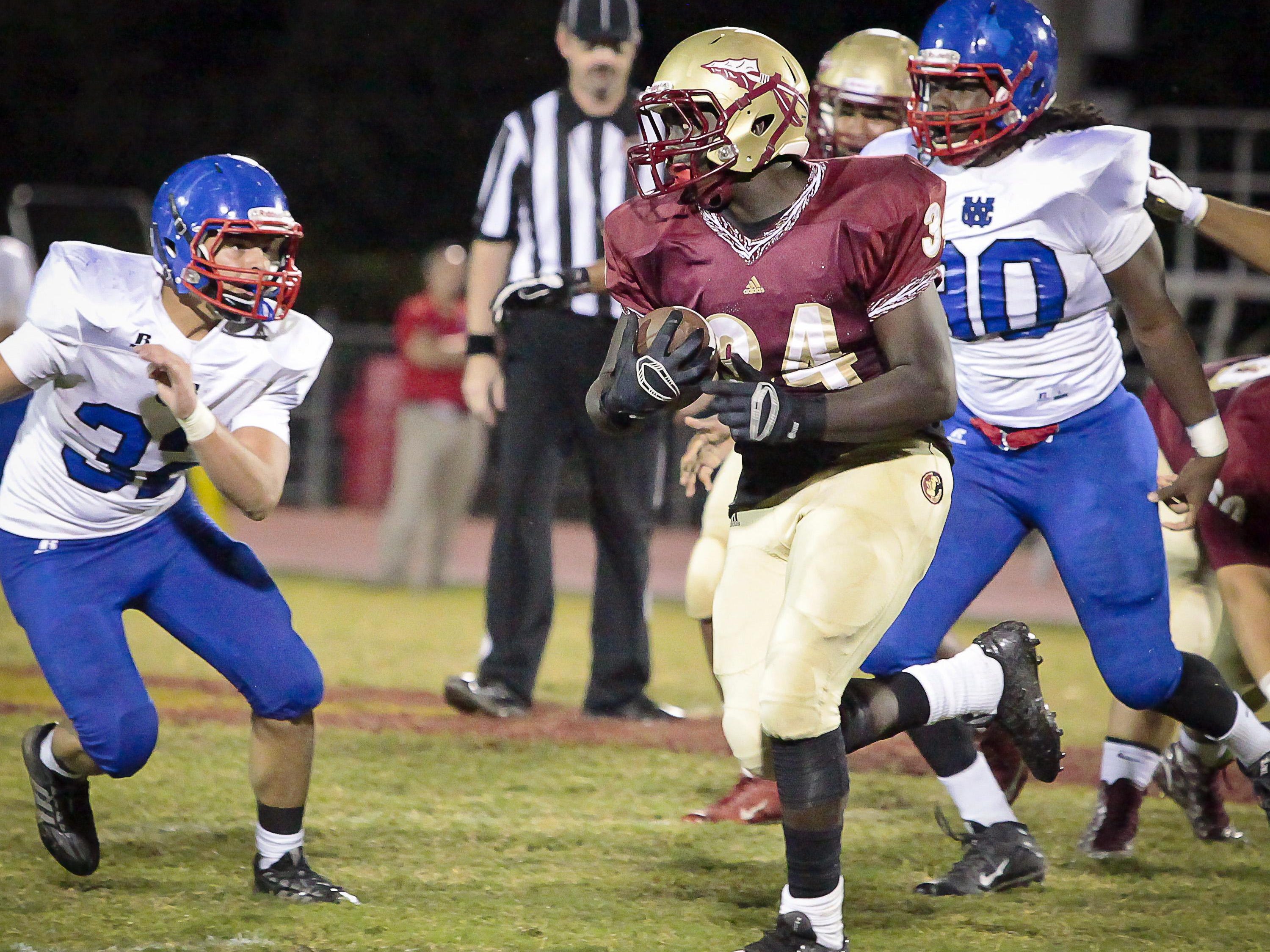 #34 Jordan Jefferson Riverdale Jr and #32 Brandon Velazquez