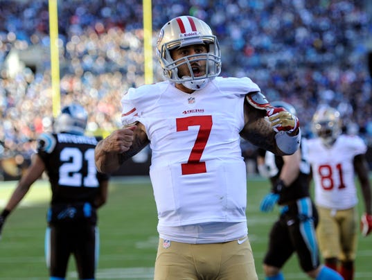 49ers stun Carolina & Denver hangs on against Chargers 1389559865000-USP-NFL-Divisional-Round-San-Franciso-49ers-at-Ca