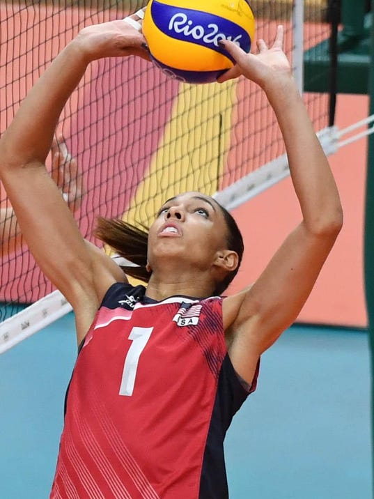 Olympics: Volleyball-Women's Team-United States (USA) vs Italy (ITA)