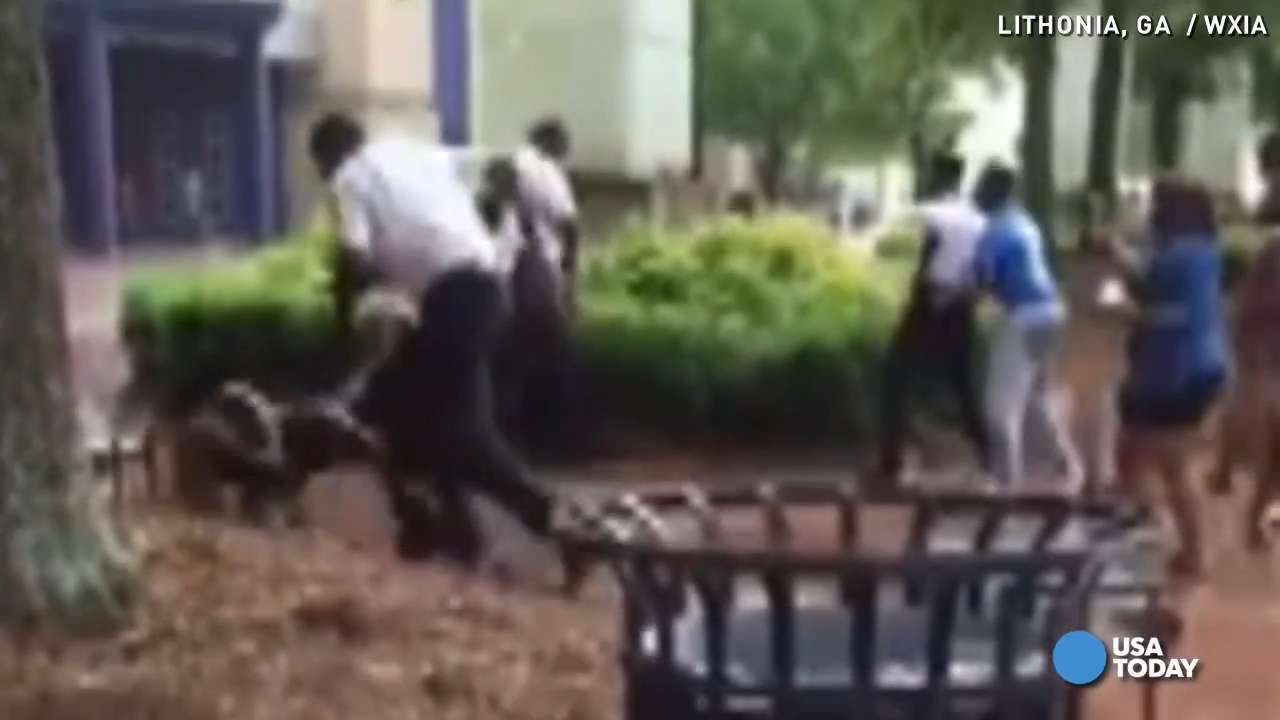 Mall cops caught on camera beating teen