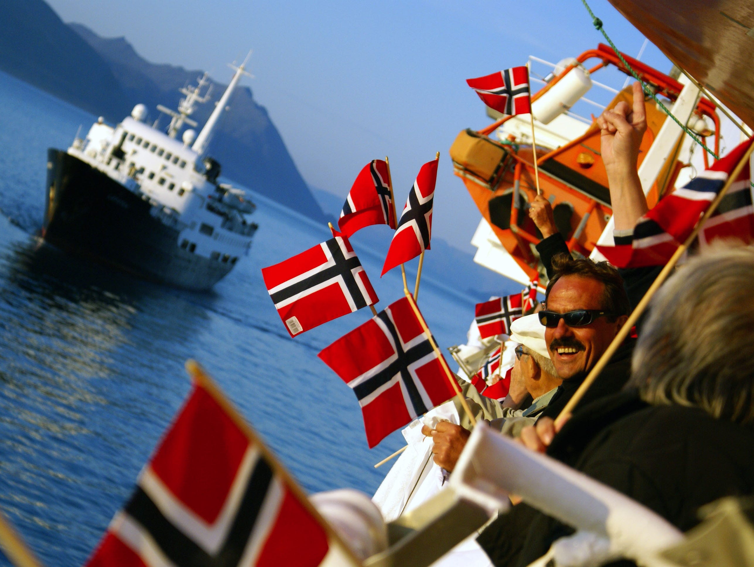 The 340-passenger Lofoten travels the scenic, fjord-lined coast of Norway.