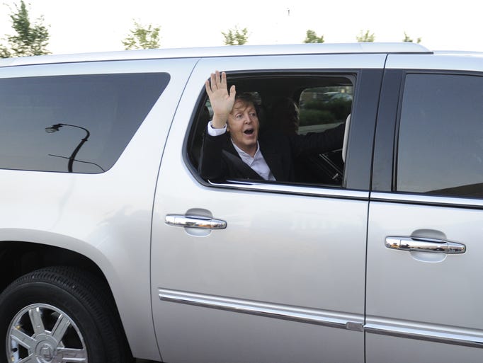 Paul McCartney performs a concert at Bridgestone Arena