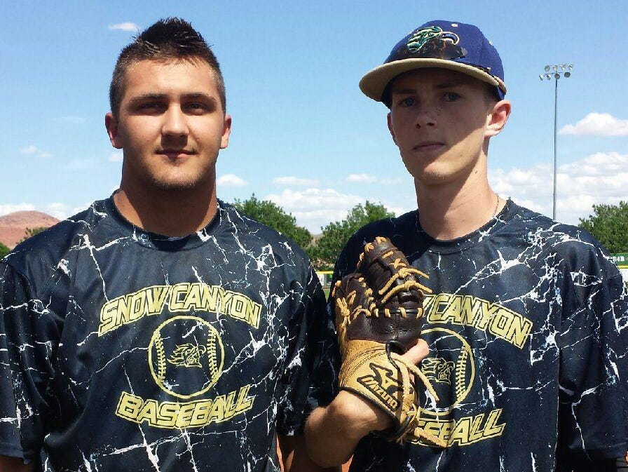 Cousin’s Brady (left) and Jake Sargent will look to keep the Snow Canyon baseball tradition going by bringing home another 3A State Championship.