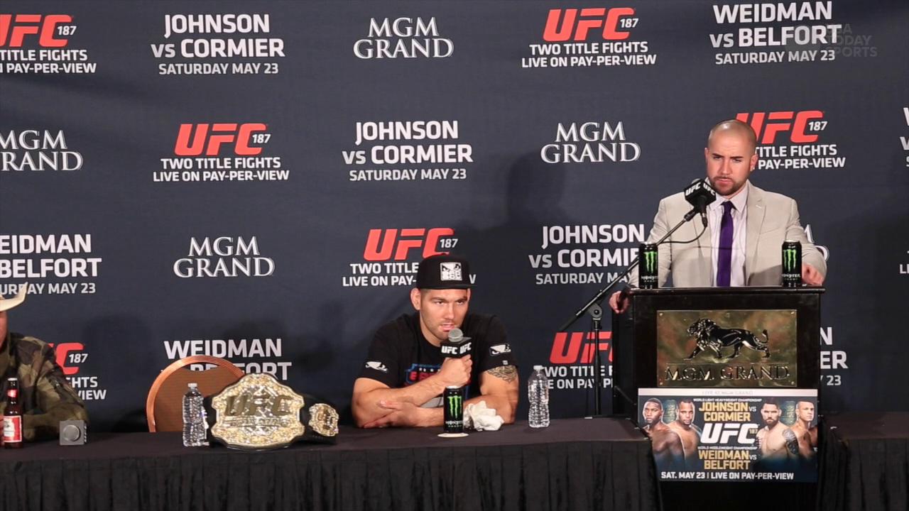 Weidman on Belfort's test results: 'There's something happening'