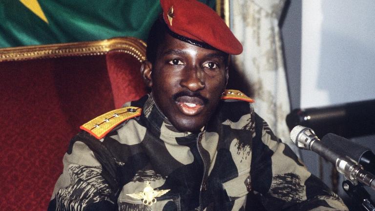 Bones exhumed from slain leader's Burkina grave