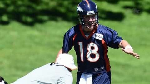 Manning adjusting to new offense at Broncos OTA