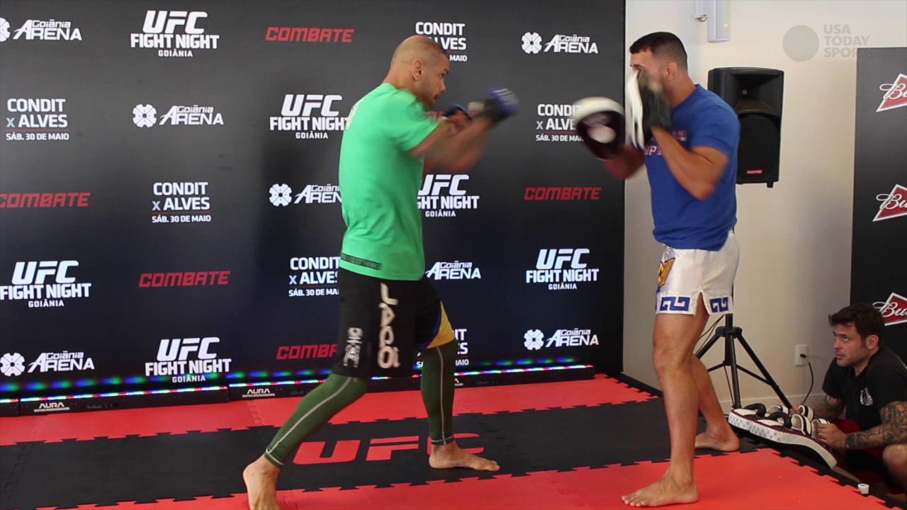 UFC Fight Night 67 open workout highlights - Carlos Condit-Thiago Alves