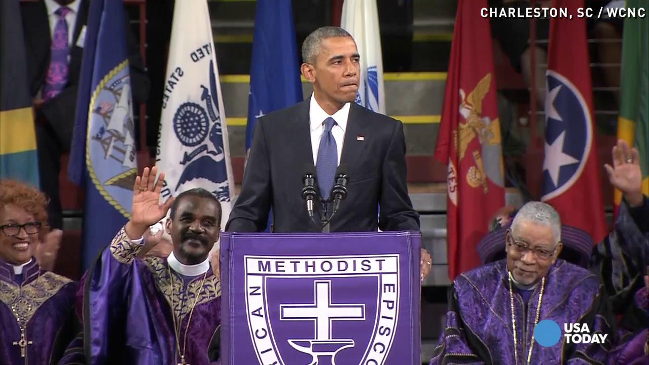 Obama on Charleston: &#39;God works in mysterious ways&#39;