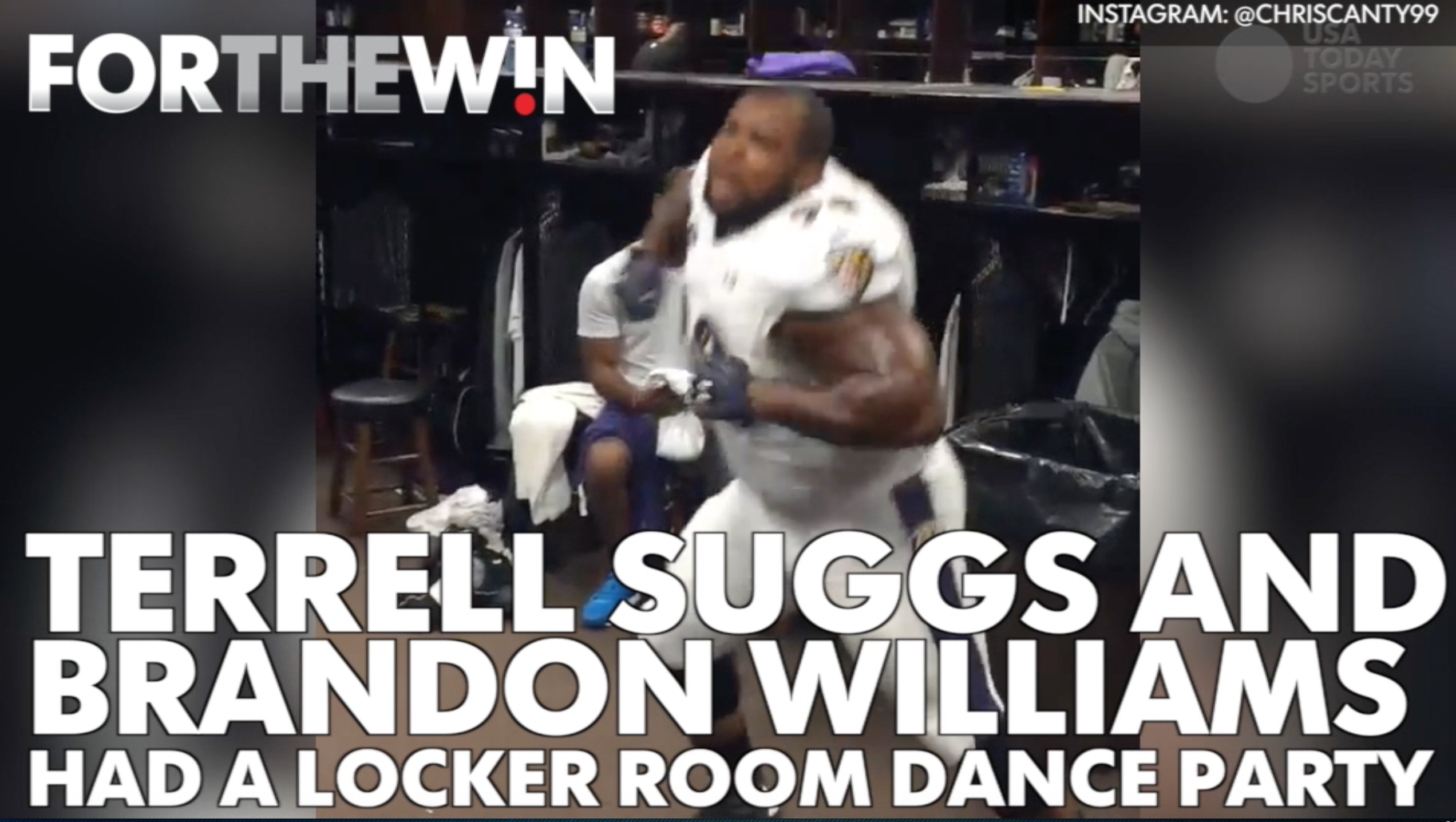 The Baltimore Ravens had a locker room dance party
