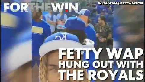 Fetty Wap hung out with the Kansas City Royals