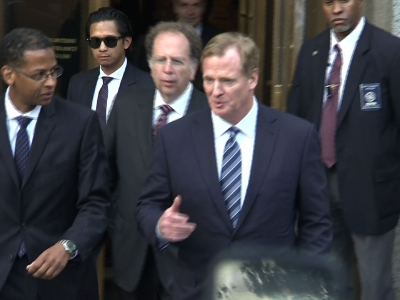 Raw: Brady, Goodell Leave Court After Hearing