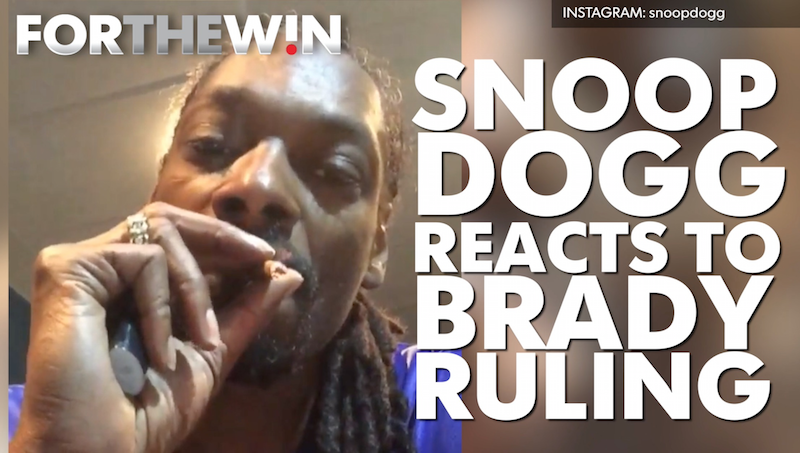 Snoop Dogg reacts to Brady suspension ruling