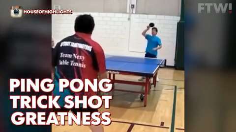 Ping Pong trick shot greatness