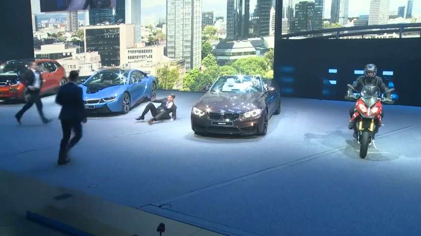 BMW chief collapses at Frankfurt Auto Show
