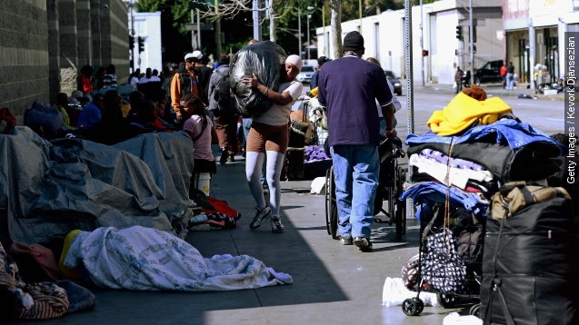 Los Angeles declares homelessness A public emergency