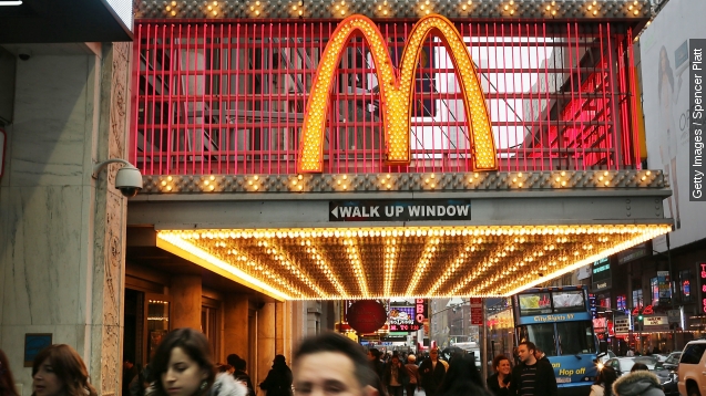 McDonald's sales are up For the first time since 2013