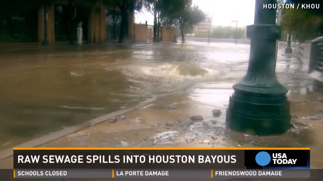 2 million gallons of sewage bubble into bayous, streets
