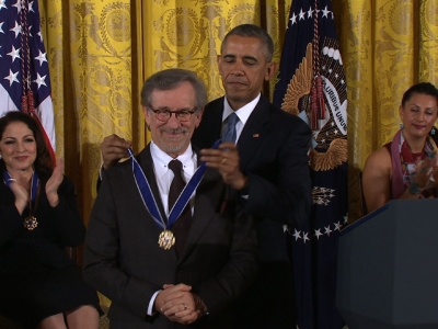 Obama Honors Streisand, Spielberg In Washington