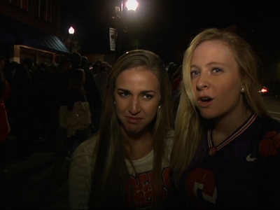 Clemson Students Watch Tigers Lose