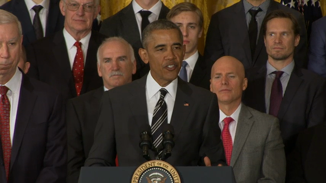 Obama Honors NHL Champs Chicago Blackhawks in DC