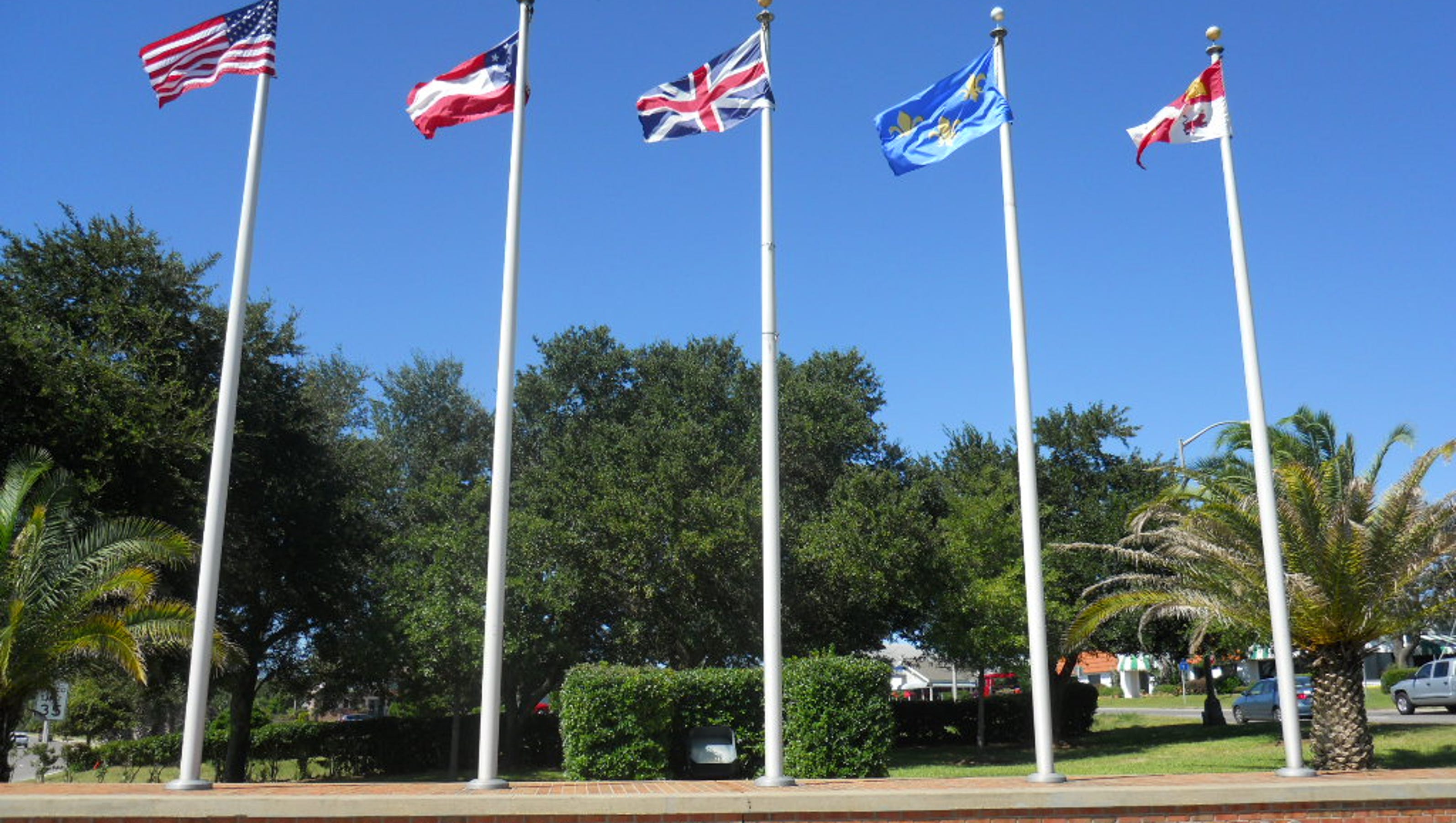 Flag of Pensacola. Just...why? vexillology