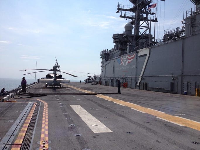USS Iwo Jima underway from Norfolk
