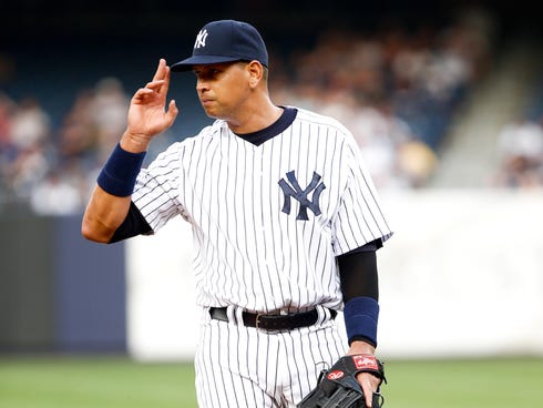 New York Yankees third baseman Alex Rodriguez
