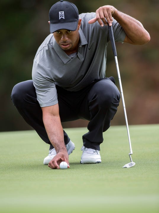 tiger woods second round tee time