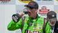 June 28: Kyle Busch celebrates with a goblet of wine