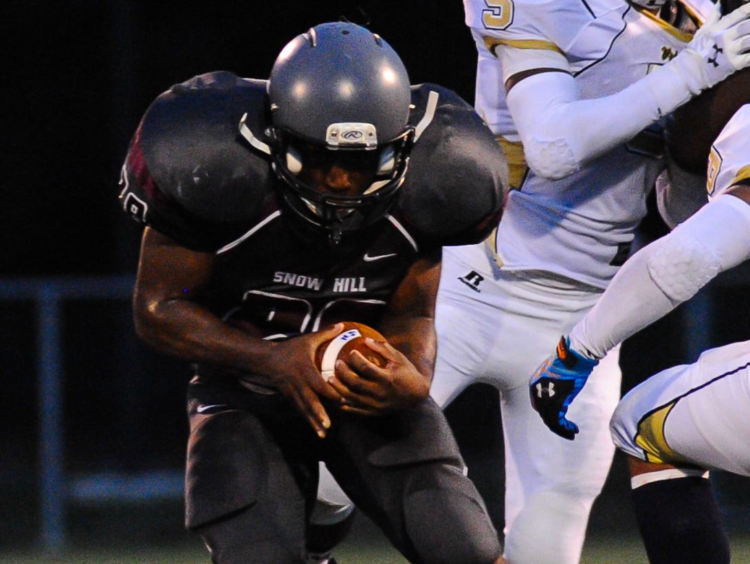 Snow Hill fullback Ian Smith was chosen to the First-Team Offense for the Bayside Conference Football Awards.