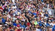 Racing fans watch the action at the Can-Am 500 NASCAR