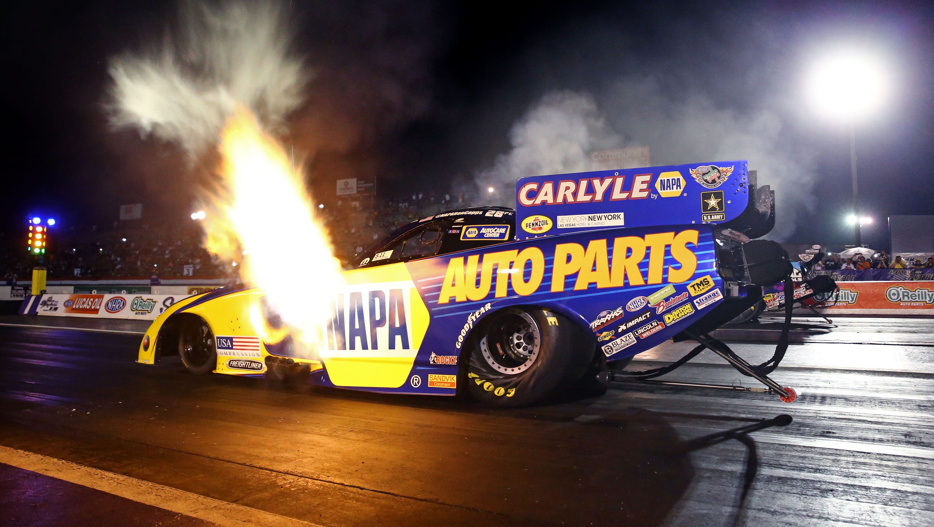Ron Capps moves into second on NHRA Funny Car career wins list