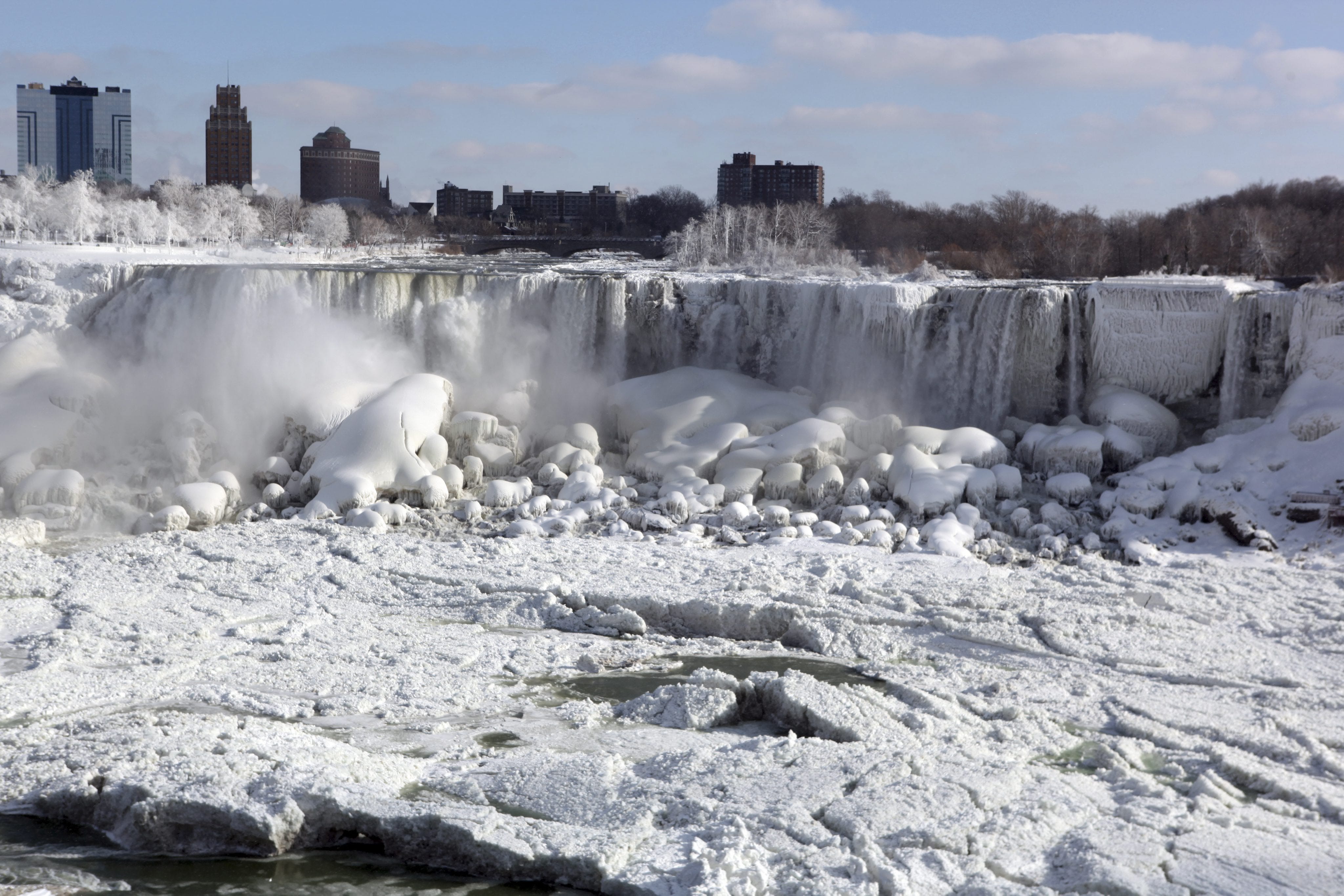 Frozen Niagara Falls? Take a closer look