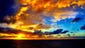 A gorgeous Caribbean sky, “like a painting.”  The photo