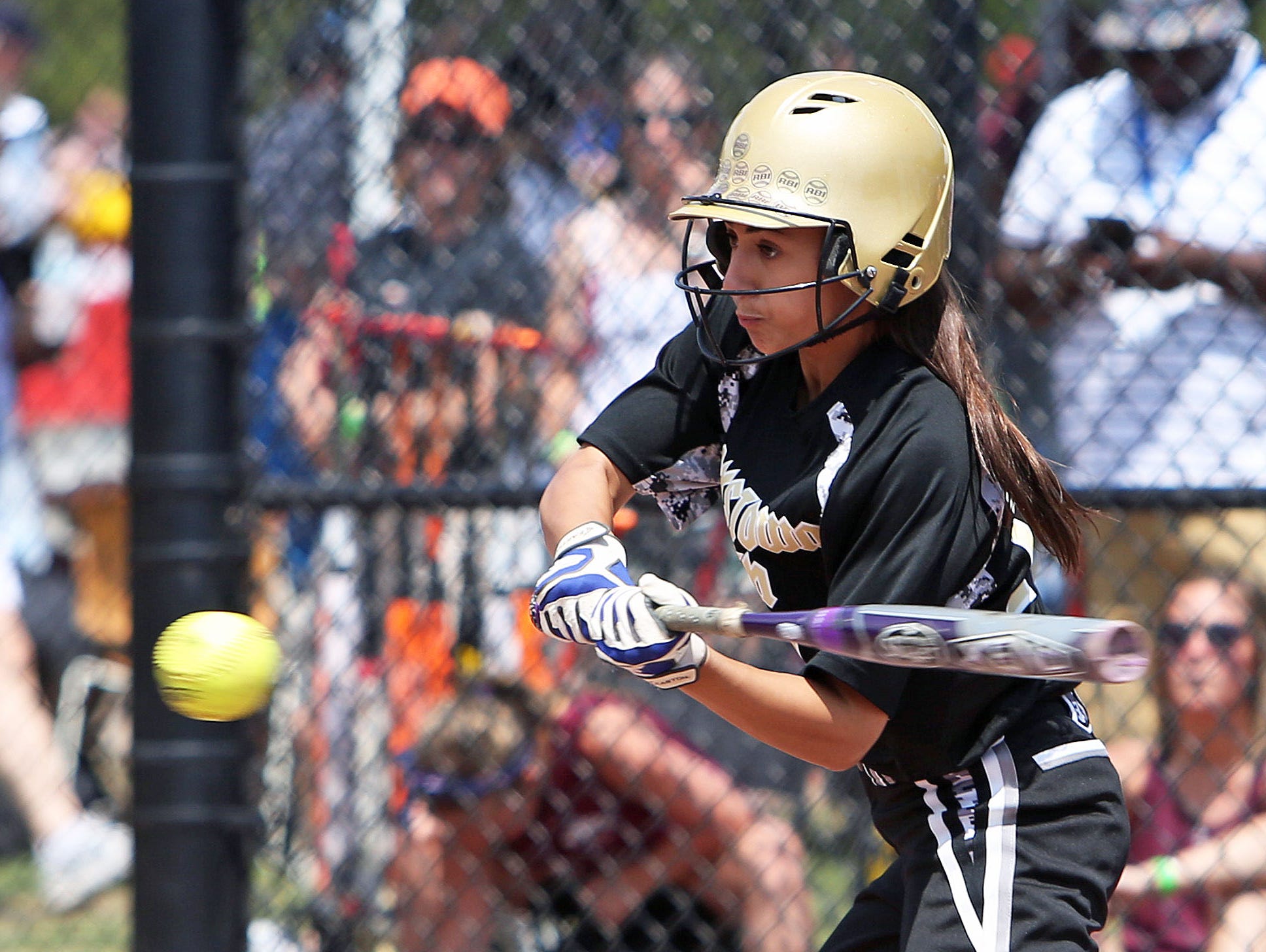 Orchard Park defeated Clarkstown South 9-6 in the class AA NYSPHSAA girls softball semifinal in South Glens Falls June 13, 2015.