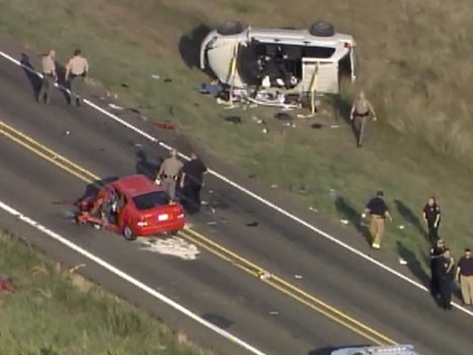 Wrongway crash near Sanger High; 1 dead, 4 hurt