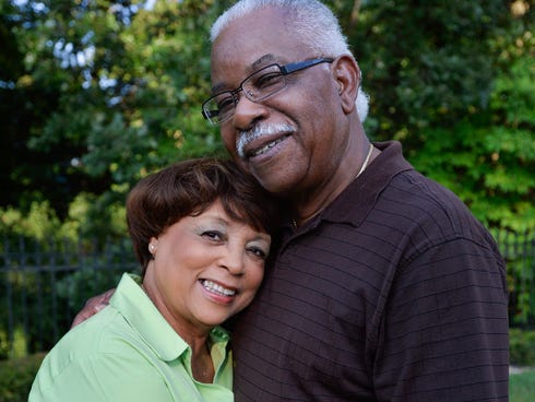 Roscoe McCall and his his wife, Geri, in Peoria, Ill. The couple have been married for 49 years.
