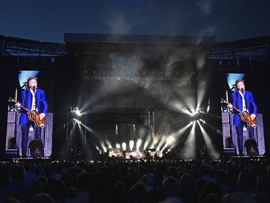 Paul McCartney performs in concert at MetLife Stadium