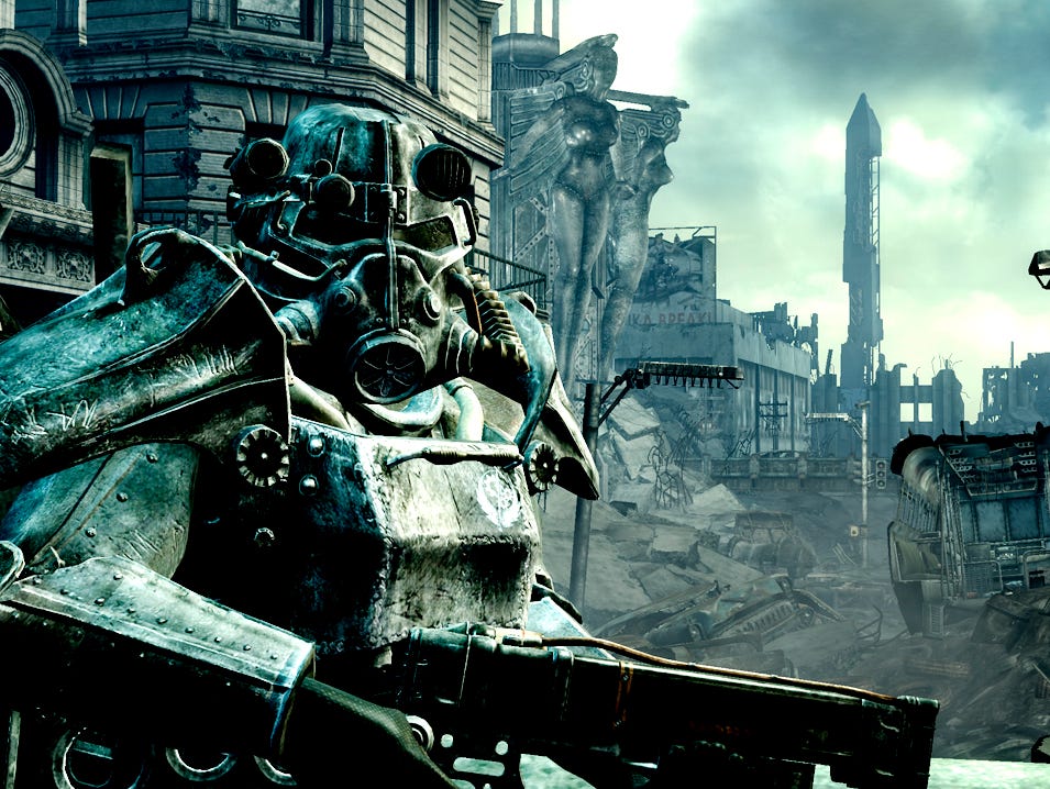 A scene from 2008's Fallout 3.