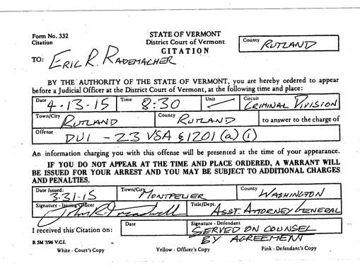 State trooper cited on DUI allegation