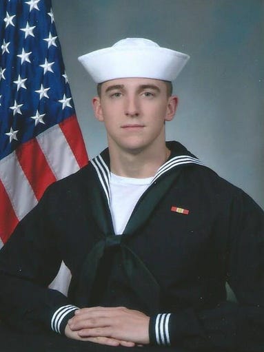'U.S. Navy Seaman Apprentice Cameron O'Briant graduated from boot camp November 1st and will be stationed in San Diego and assigned to the USS Cowpens. Very proud mother!'