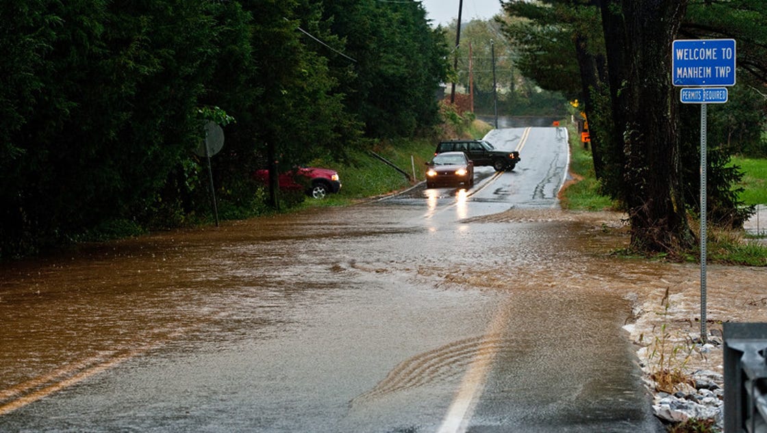 Lebanon County under Flash Flood Watch