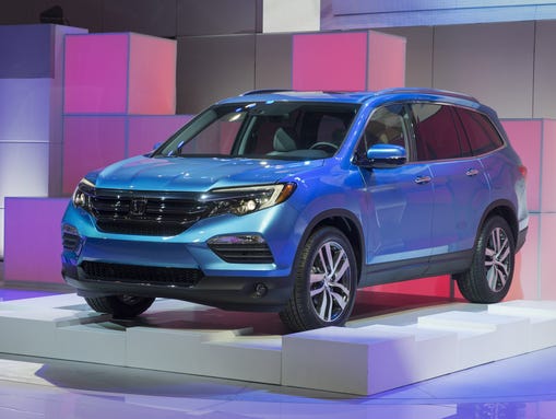 The 2016 Honda Pilot is unveiled during the Chicago