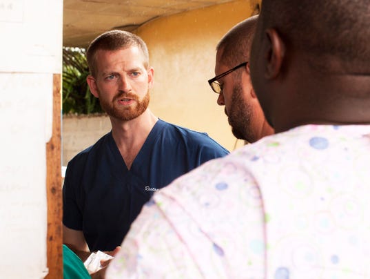 Ebola Patient 'Dr. Kent Brantly' Arrives At Atlanta Hospital! 1406994304000-EPA-LIBERIA-EBOLA-TREATMENT