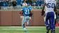 Detroit Lions running back Reggie Bush (21) runs for a touchdown during the third quarter against the Minnesota Vikings at Ford Field.