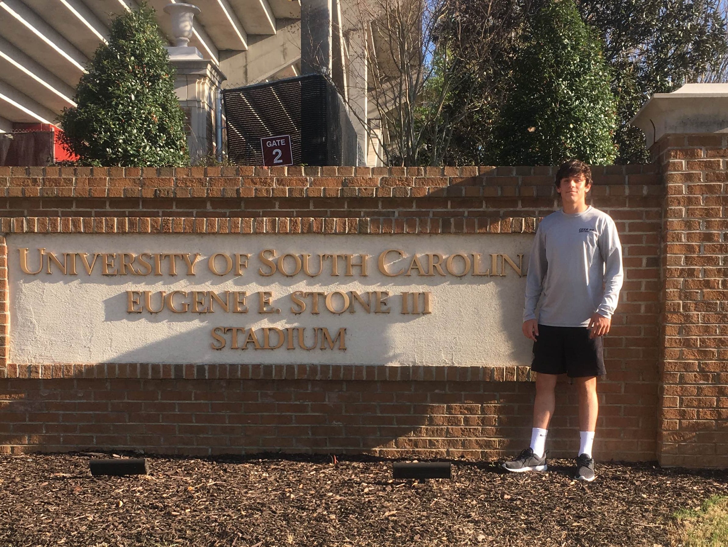 Asheville High junior Aidan O'Brien has committed to play college soccer for South Carolina.