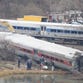 A rail crew works at the scene of the fatal Metro-North train derailment on Dec. 2, 2013, in the Bronx near the Spuyten Duyvil station, a day after the Metro-North passenger train derailed en route to New York City.