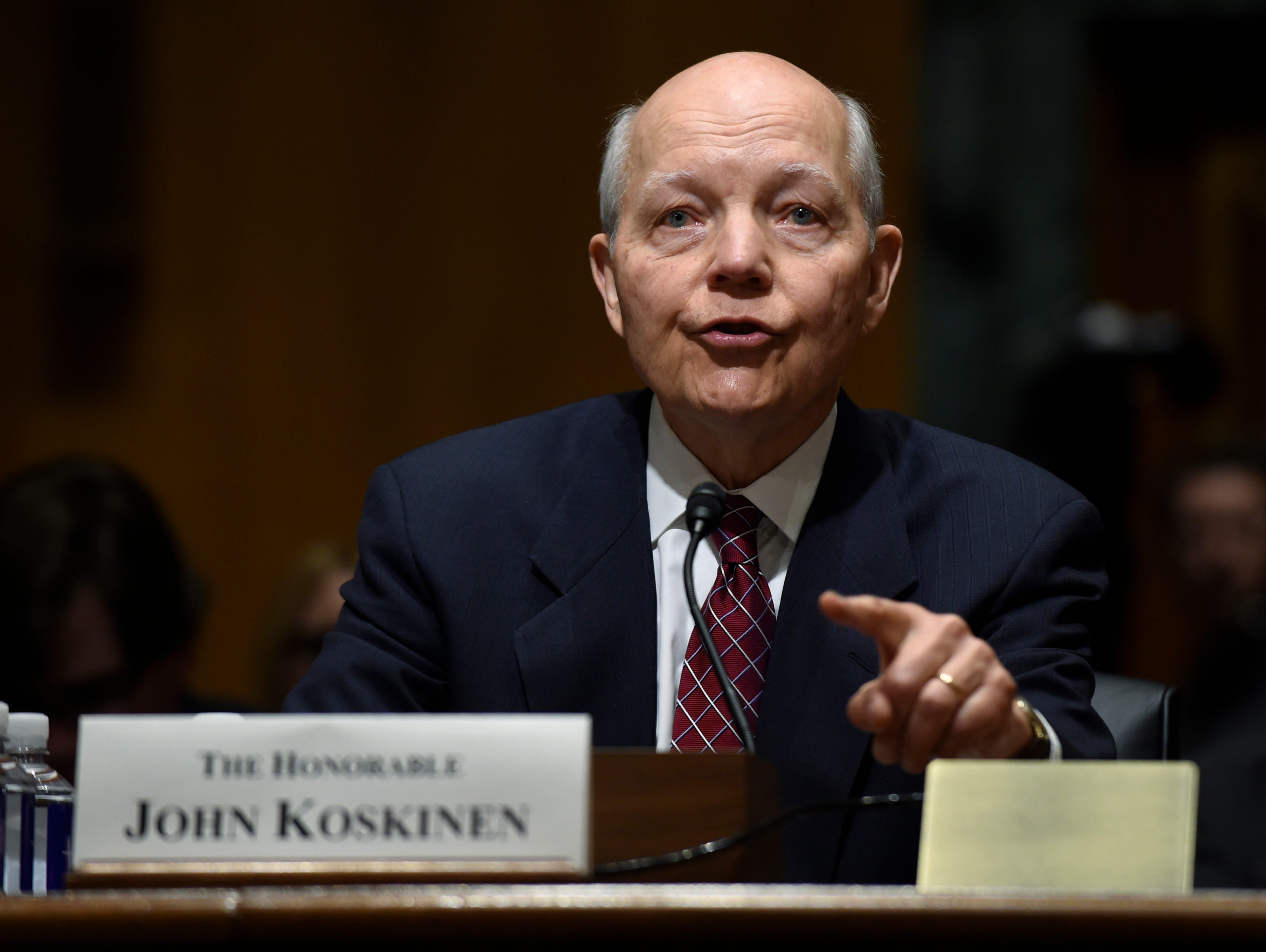 IRS Commissioner John Koskinen testifies about the agency's FY 2016 budget funding at a February 2013 hearing by the Senate Committee on Finance.