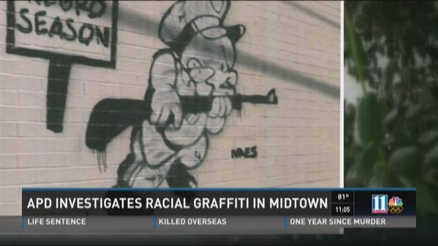 Atlanta police investigate racial Elmer Fudd graffiti
