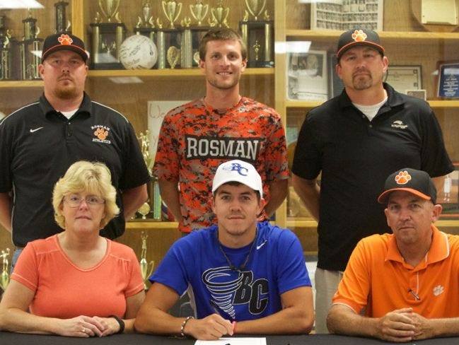 Rosman senior Cam Dotson has signed to play baseball for Brevard College.
